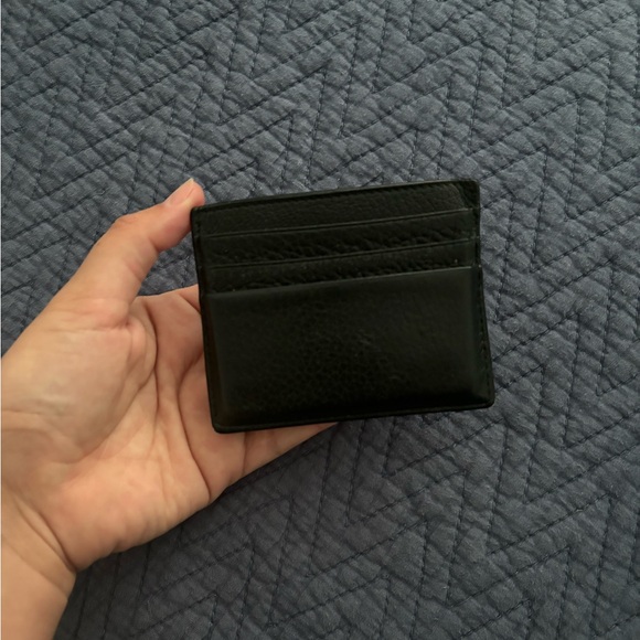 Prada Leather Card Holder Wallet, Black - Picture 9 of 12